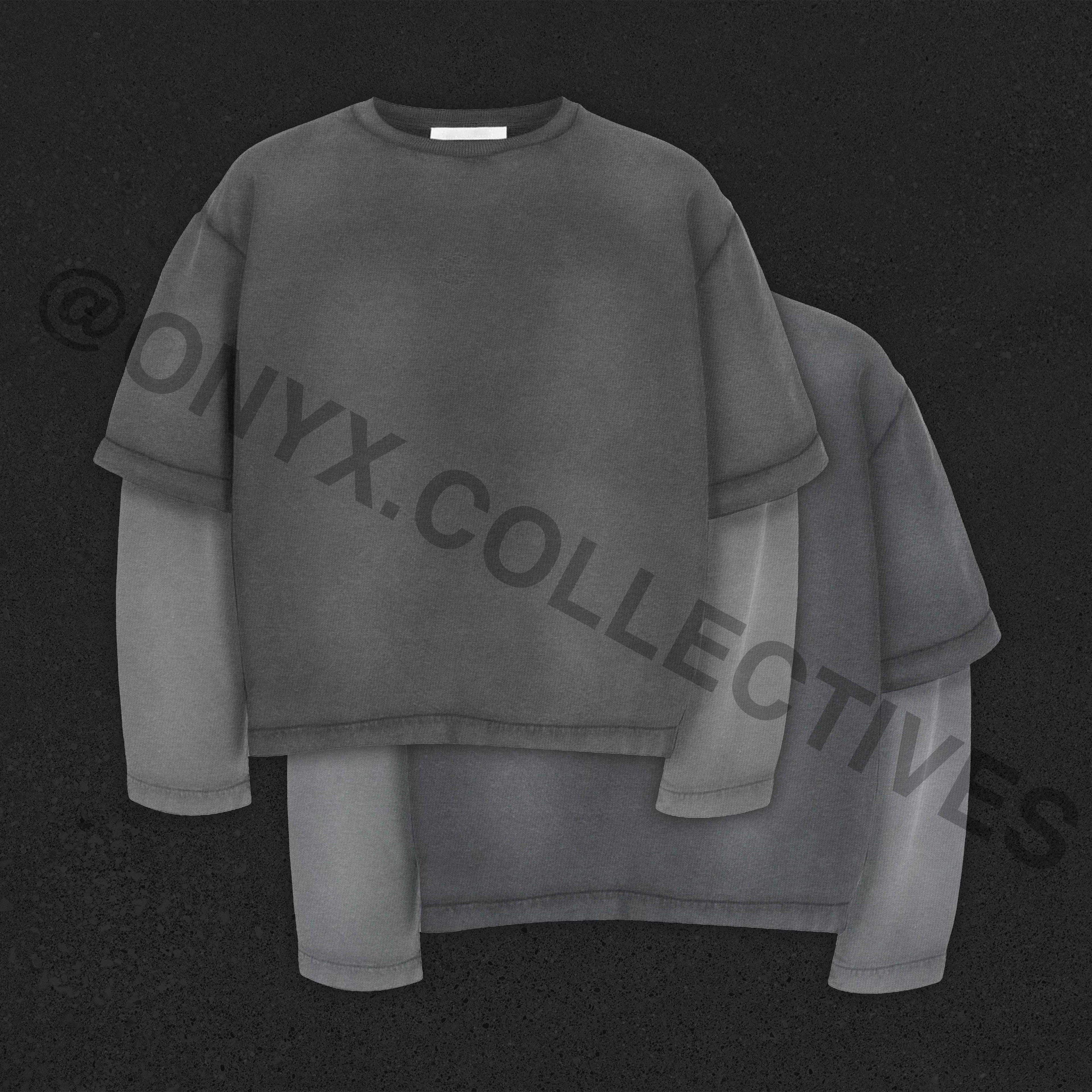 DOUBLE LAYERED TEE MOCKUP - Onyx Collectives